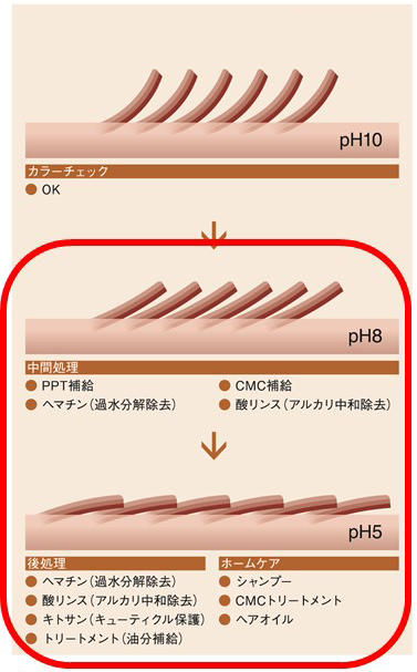 ヘアカラー理論,ダメージレスカラー