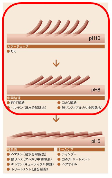 ヘアカラー理論,ダメージレスカラー